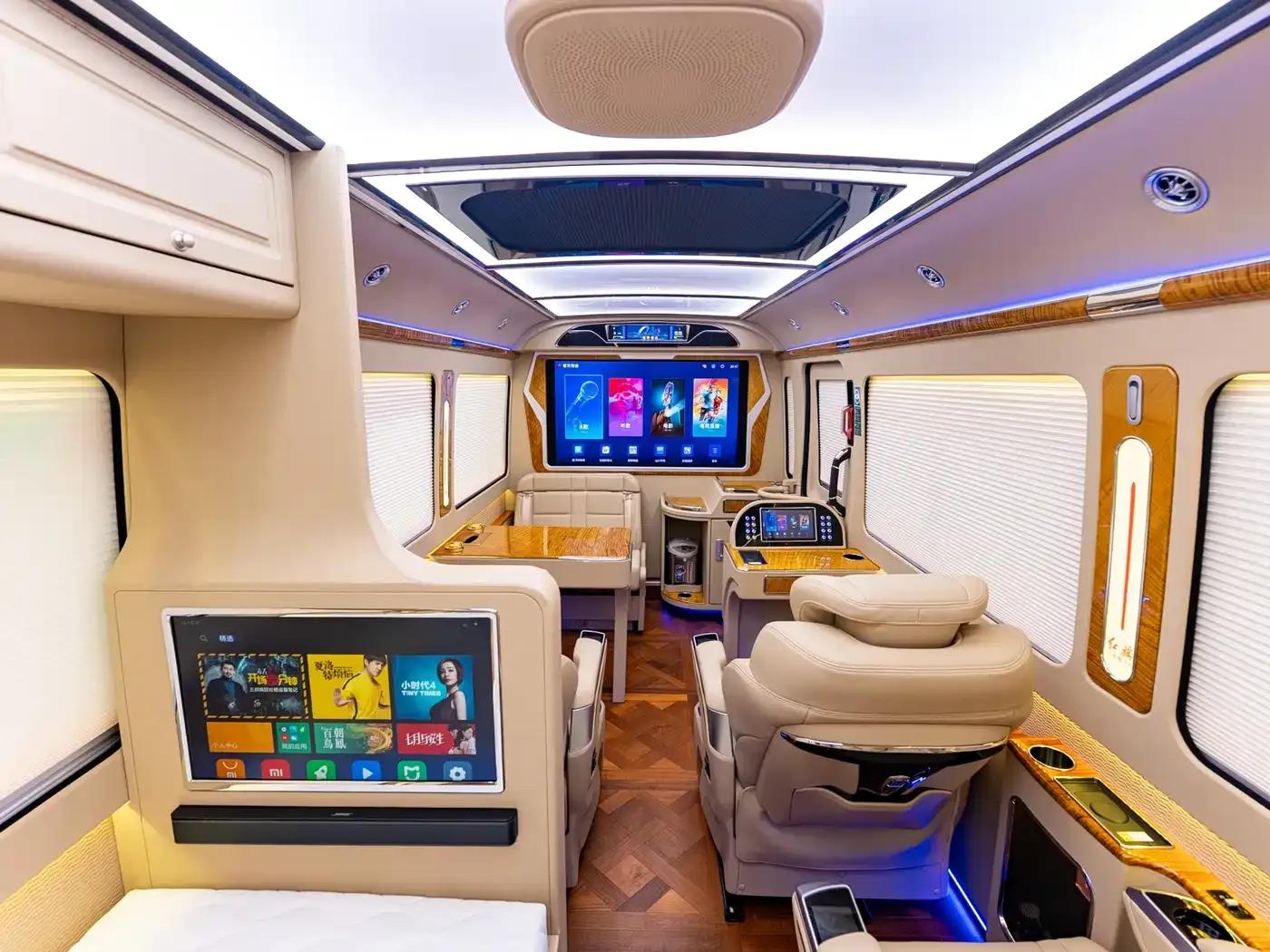 Hongqi Golden Sunflower Guoyue 2024 3.0T Luxury Edition 17-seater — миниатюра 15