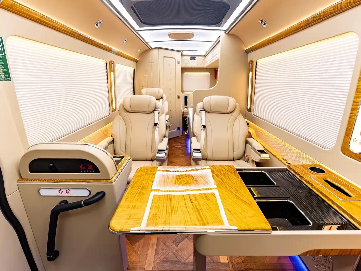Hongqi Golden Sunflower Guoyue 2024 3.0T Luxury Edition 17-seater — миниатюра 22