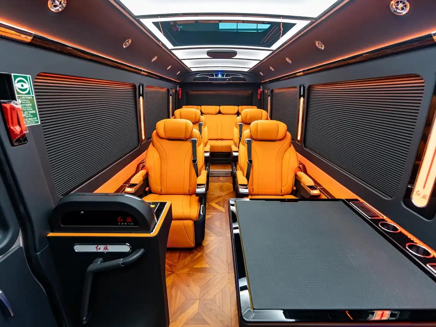 Hongqi Golden Sunflower Guoyue 2024 3.0T Flagship Edition 17-seater — миниатюра 10
