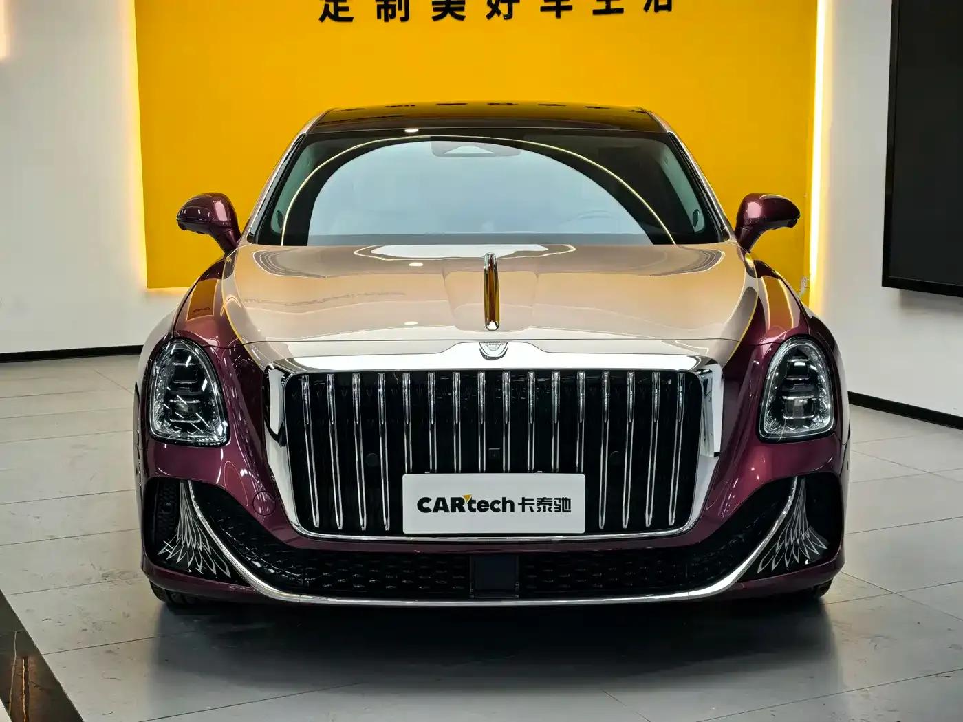 Hongqi Golden Sunflower Elegant 2024 Model 4.0T V8 — миниатюра 2