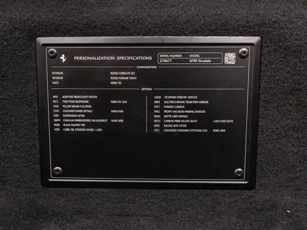 SF90 2020 3.9T V8 Stradale — миниатюра 20