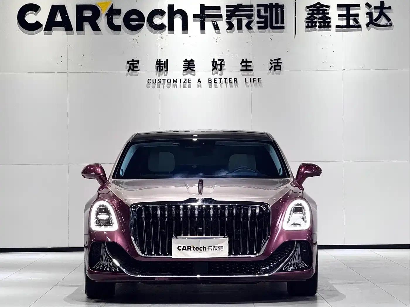 Hongqi Golden Sunflower Elegant 2024 Model 4.0T V8 — миниатюра 2