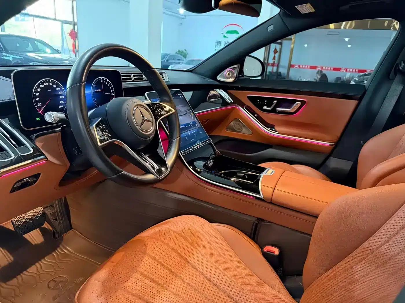 Mercedes-Benz S-Class PHEV 2023 S 450 e L Plug-in Hybrid Sedan — миниатюра 7