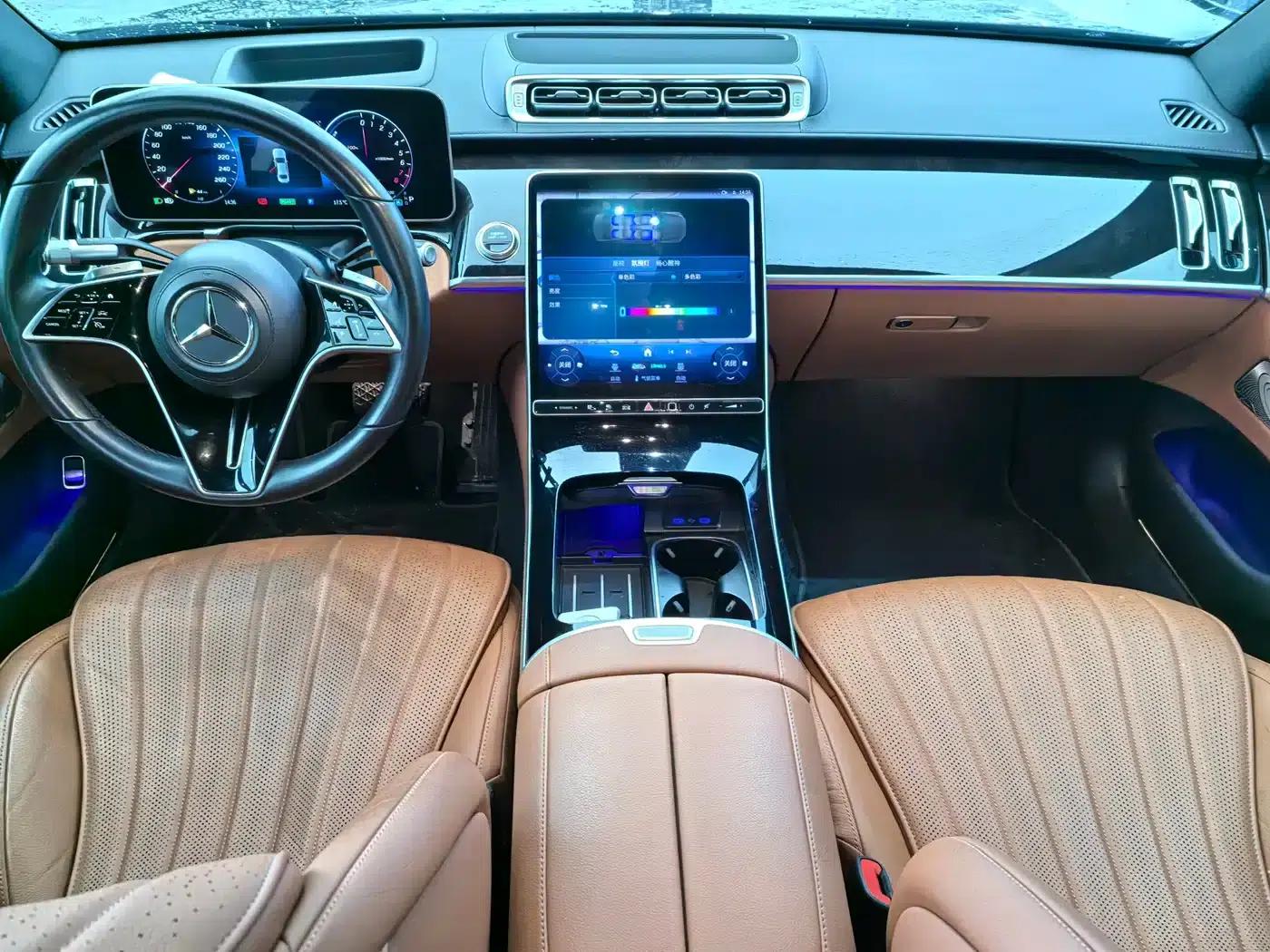 Mercedes-Benz S-Class PHEV 2023 S 450 e L Plug-in Hybrid Sedan — миниатюра 8