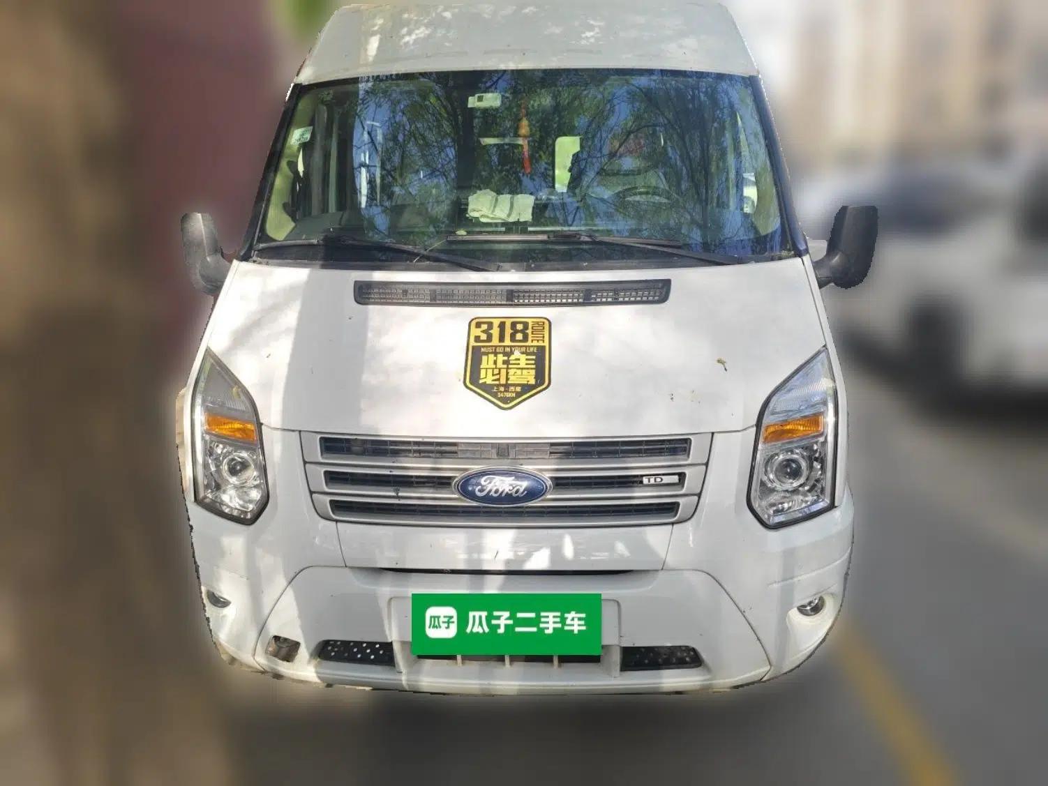 Ford Transit Custom 2013 2.4T Diesel Economical Logistics Vehicle Short Wheelbase Mid-Roof China III Standard — миниатюра 2