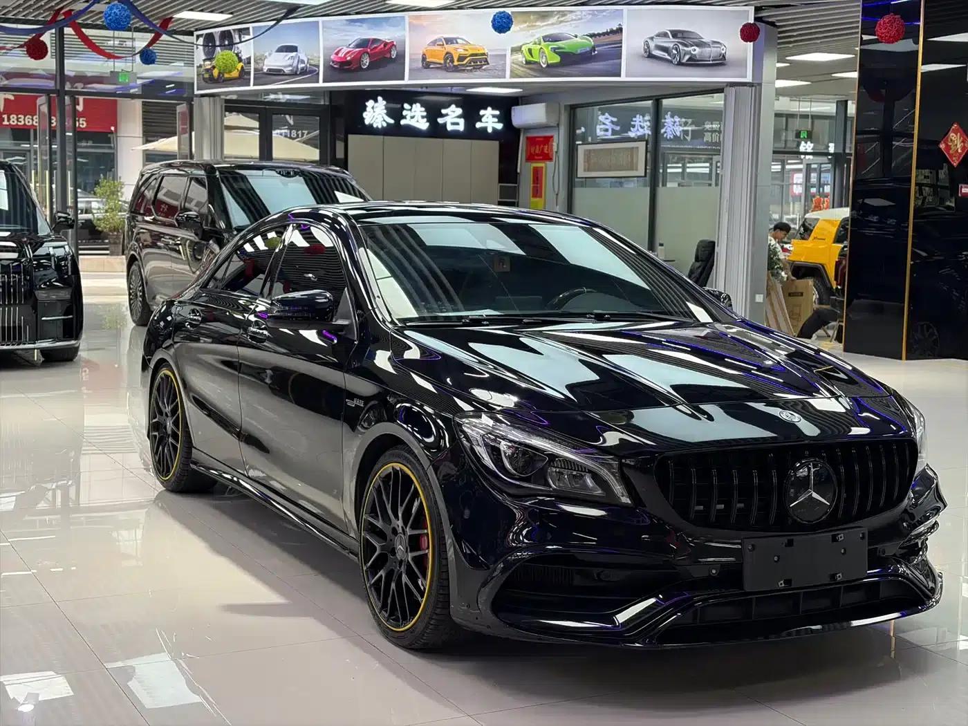 2017 Mercedes-Benz CLA AMG 45 4MATIC Night Thunder Limited Edition — миниатюра 3