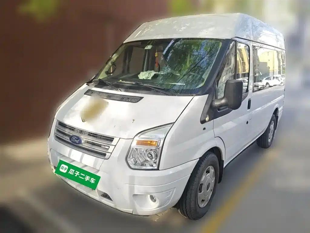 New Generation Ford Transit 2013 Model 2.4T Diesel Economy Logistics Van, Short Wheelbase, Medium Roof, National III Emission Standard — миниатюра 2