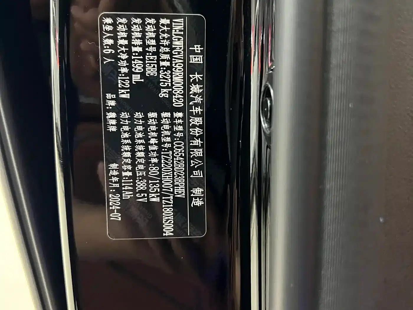 Weipai Gaoshan 2023 4WD Executive Extended Edition — миниатюра 18