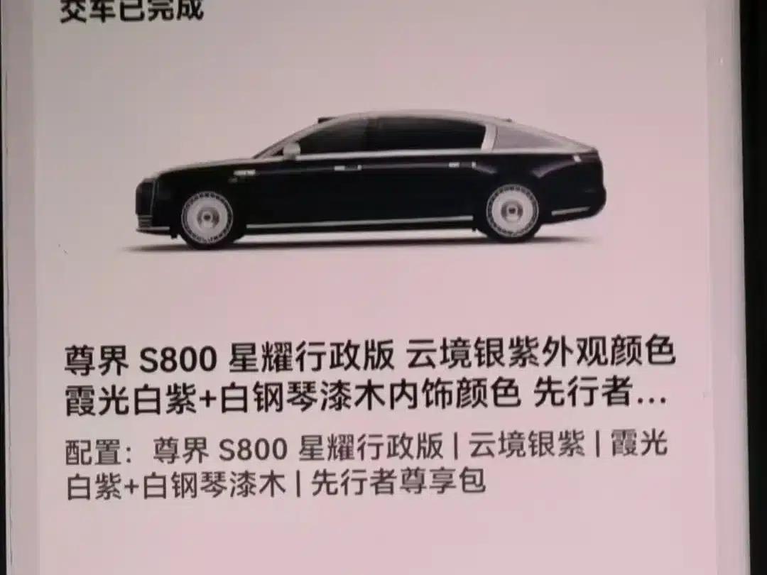 2025 S800 Premium Range Extended Star Executive Edition 4-seater (192-line LiDAR) — миниатюра 2