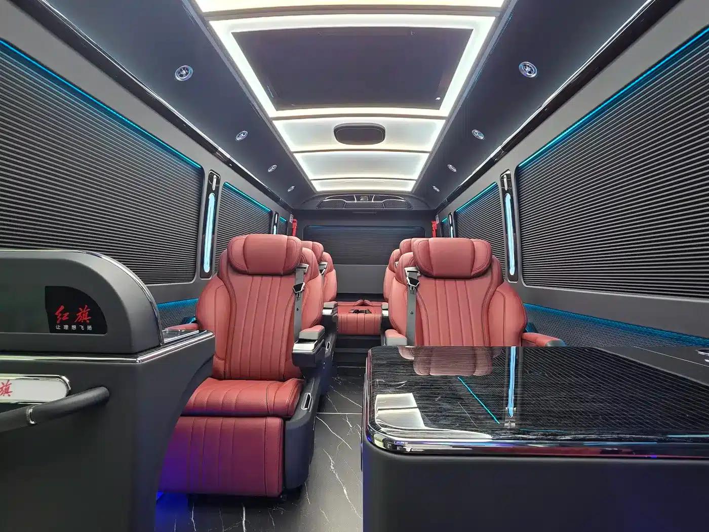 Hongqi Golden Sunflower Guoyue 2024 3.0T Flagship Edition 17-seater — миниатюра 4